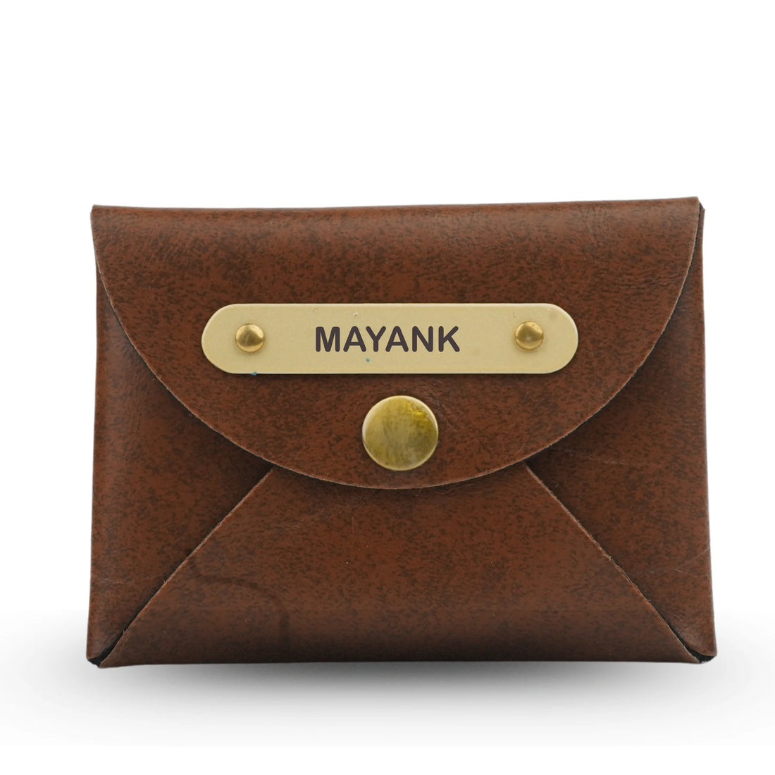 Classy Leather Customized Business-Visitng Card Holder (Brown)