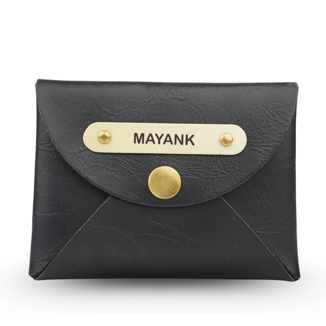 Classy Leather Customized Business-Visitng Card Holder(Black)