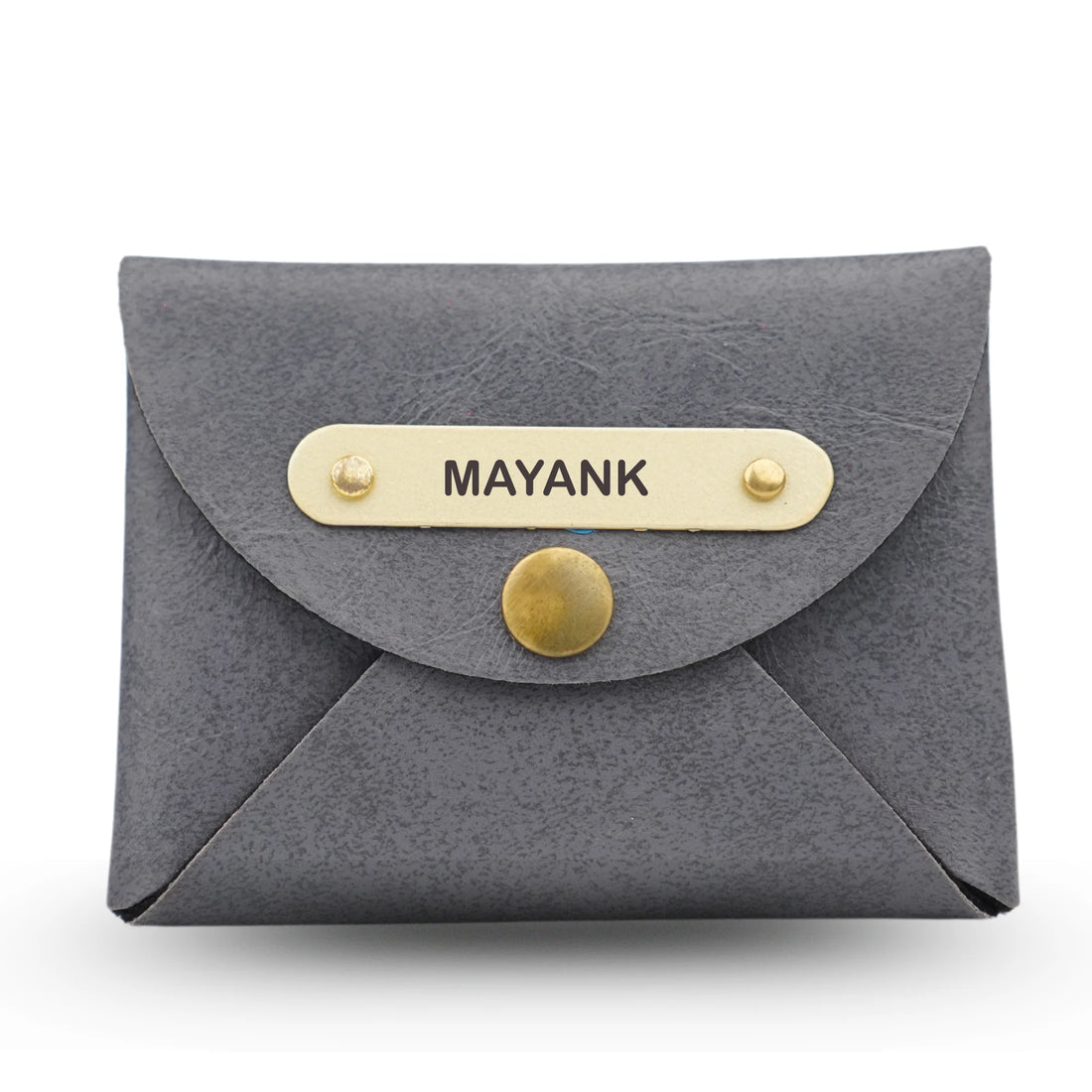 Classy Leather Customized Business-Visitng Card Holder (Grey)