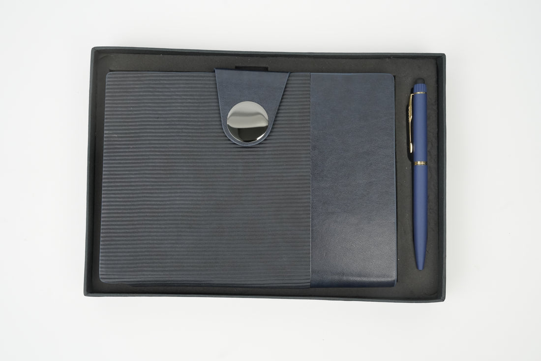 Nexon Flip Diary+ Classic Metal Pen-Blue