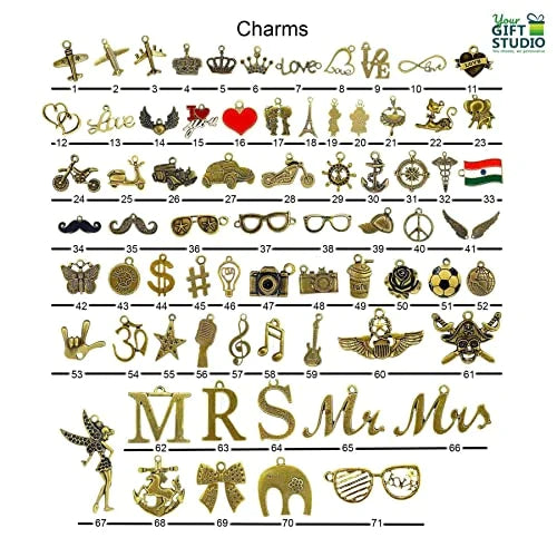  The option to personalize it with your name and lucky charm makes it that much more special and close to heart. Add your favourite charm from 70+ options to customise the gifts.