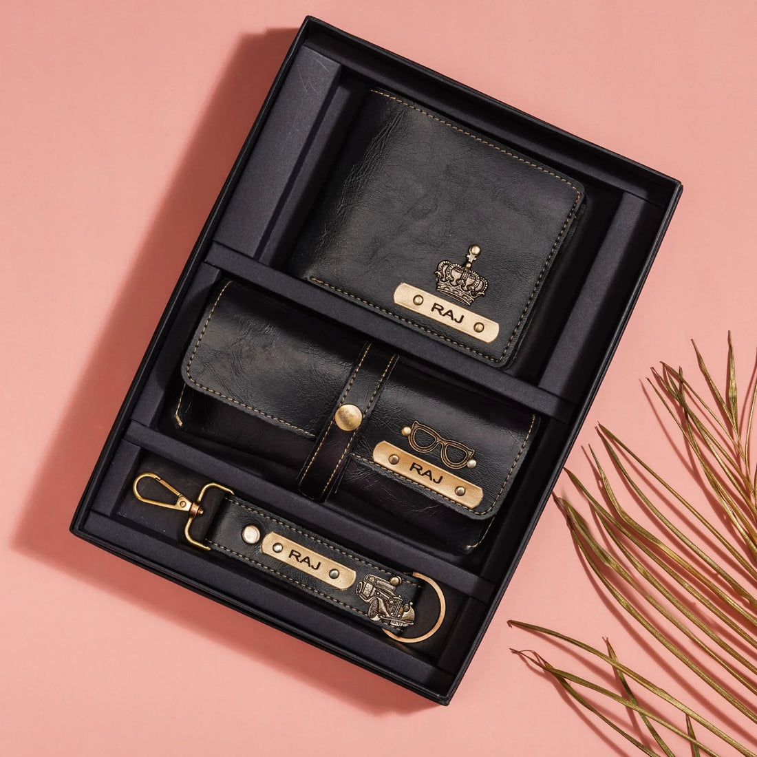 Make a lasting impression with our custom men's combo, designed to suit your personal style. This high-quality leather combo is perfect for anyone looking to elevate their everyday essentials.