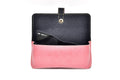 inside or open view of eyewear cover- peach