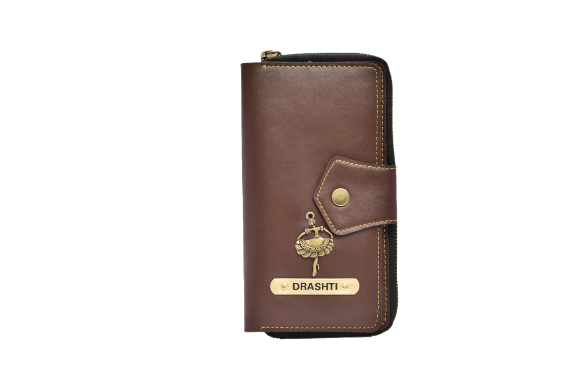 This zip around lady wallet is the perfect size for your everyday needs, with a sleek and compact design that fits comfortably in your purse or handbag.