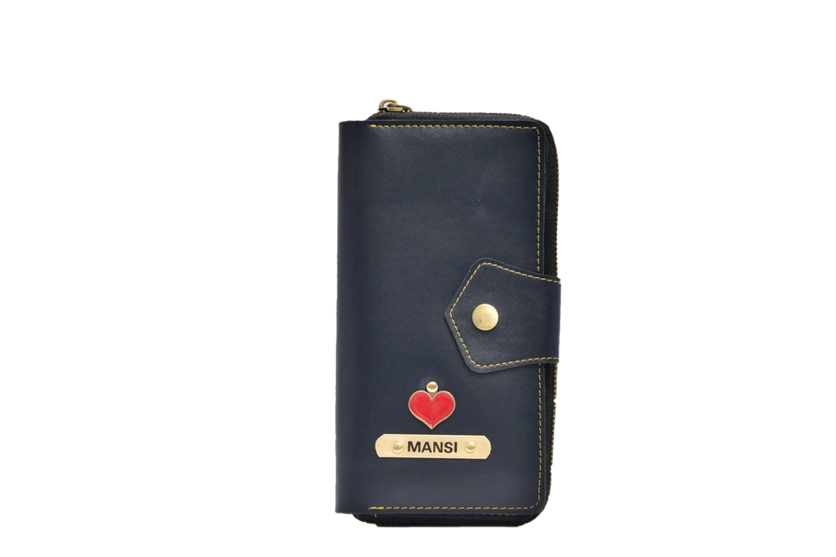 Keep your valuables secure and easily accessible with this sleek and sophisticated zip around lady wallet.