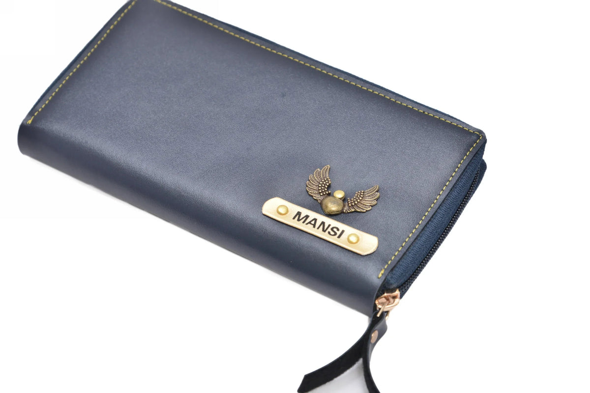 "Efficient and Stylish: Stay on top of your game with our zip around minimal clutch, designed to keep you organized while exuding confidence."