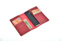 personalized-cb03-wine-customized-best-gift-for-boyfriend-girlfriend. Inside/open view. The durable finish of this personalized leather passport case keeps your passport clean, handy and away from any sort of stress and scratches!.The seamless build of this customised leather passport case ensures total protection of your valuable passport!