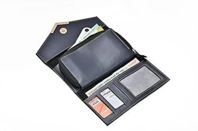 personalized lady wallet open look