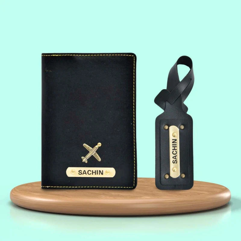 Personalized traveling combo with name and charm for men & Women.
