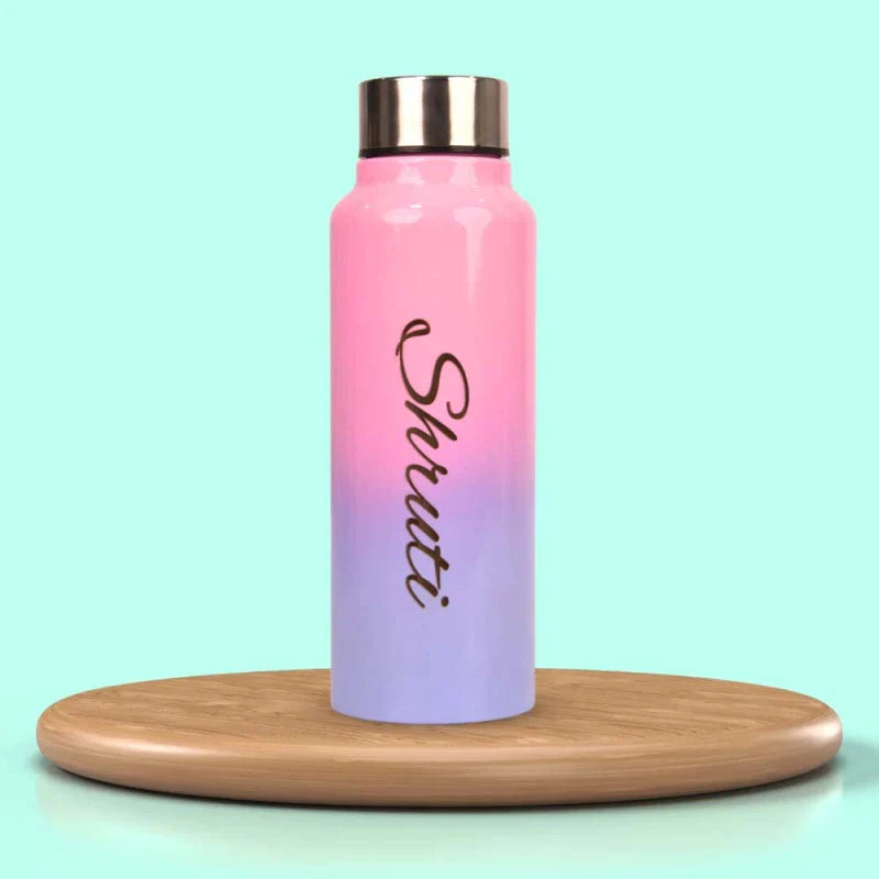personalized multi-color water bottle