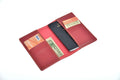 Personalized leaher passport cover with name & Charm.